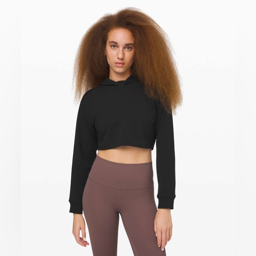 🆕 Lululemon All Yours Cropped Hoodie - Black